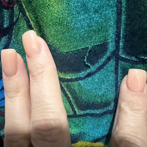 Y2K Ed Hardy Tattoo Print Sheer Scarf by Christian Audigier Graphic Scull Roses - Picture 3 of 7